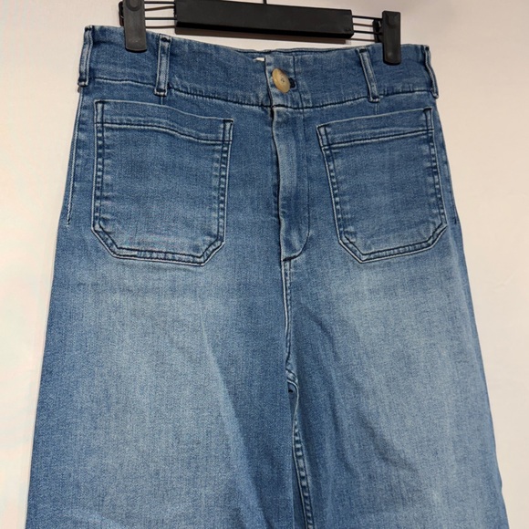 Maeve The Colette Crop High-Rise Wide-Leg Jeans Blue Algae Wash Size 29 - Picture 5 of 12